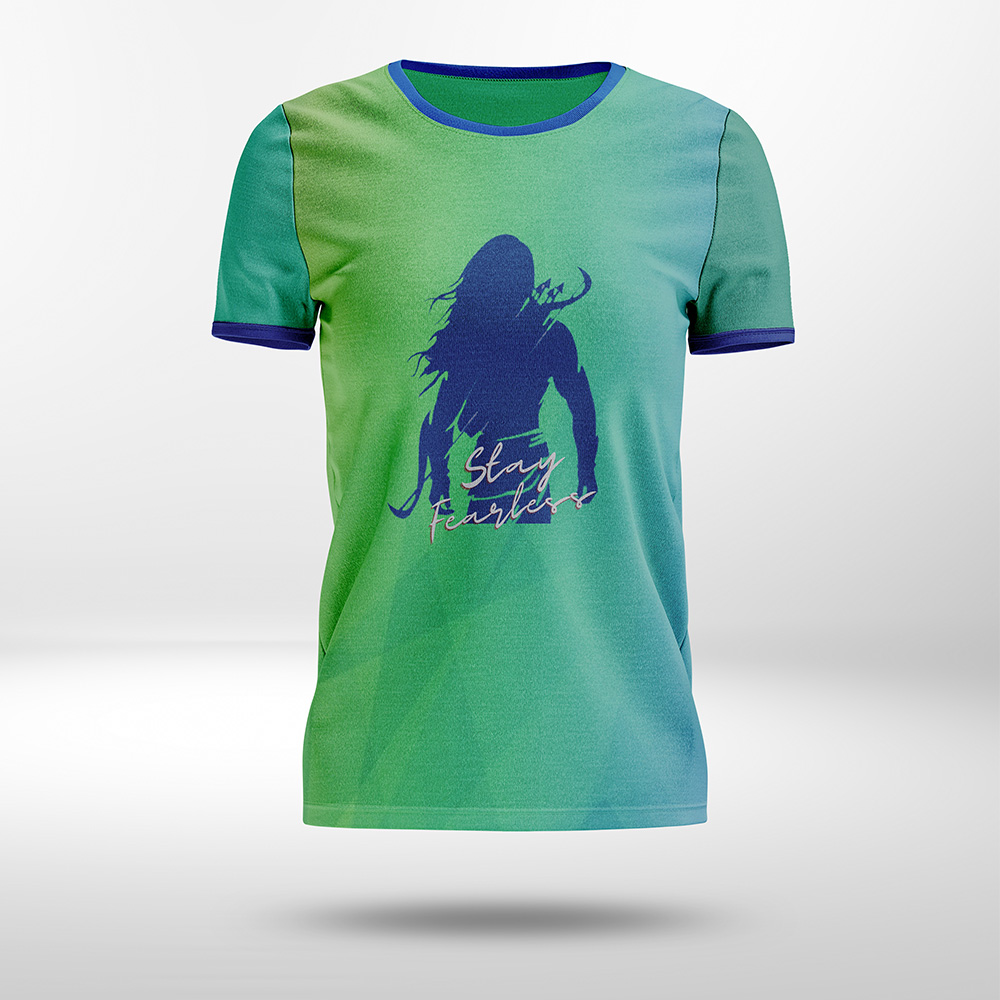 Dual Colored Round Neck T-shirt
